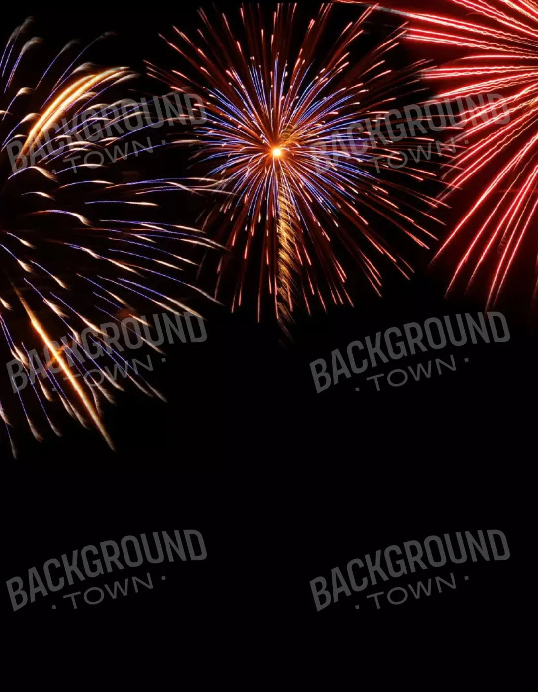 Fireworks 6X8 Fleece ( 72 X 96 Inch ) Backdrop