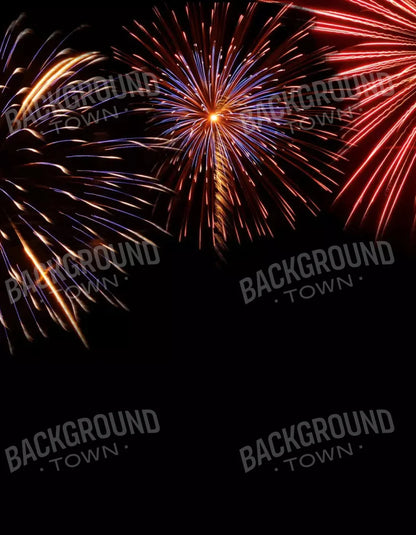 Fireworks 6X8 Fleece ( 72 X 96 Inch ) Backdrop