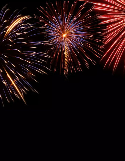 Fireworks 6X8 Fleece ( 72 X 96 Inch ) Backdrop