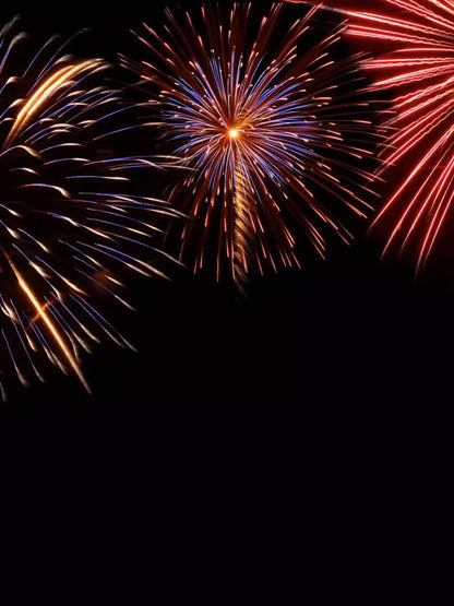 Fireworks 8X10 Fleece ( 96 X 120 Inch ) Backdrop