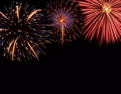 Fireworks 8X6 Fleece ( 96 X 72 Inch ) Backdrop