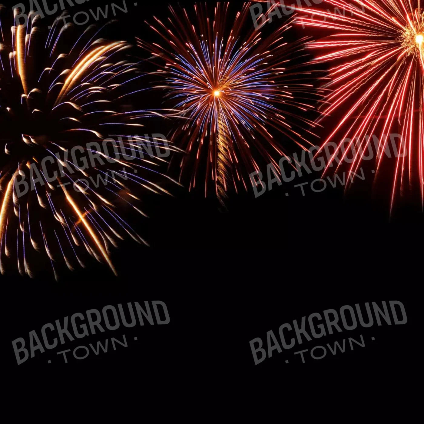 Fireworks 8X8 Fleece ( 96 X Inch ) Backdrop