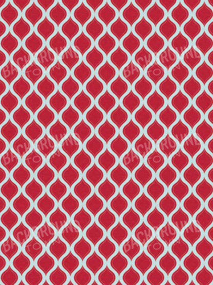 Fishnet Red 5X68 Fleece ( 60 X 80 Inch ) Backdrop