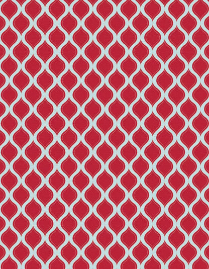 Fishnet Red 6X8 Fleece ( 72 X 96 Inch ) Backdrop