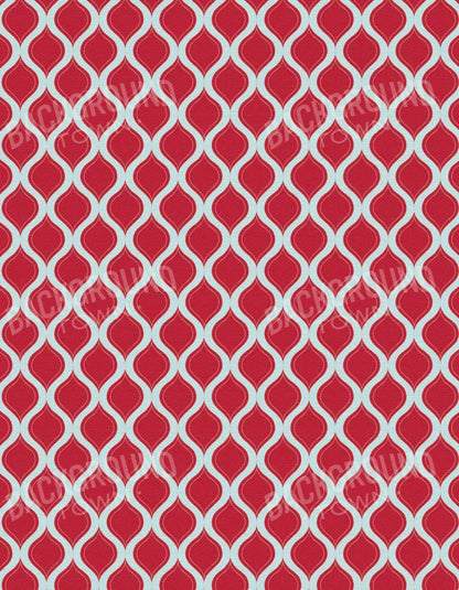 Fishnet Red 6X8 Fleece ( 72 X 96 Inch ) Backdrop