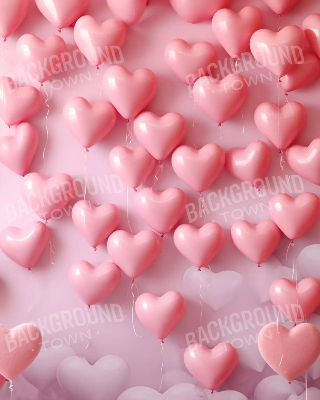 Floating Heart I 8X10 Fleece ( 96 X 120 Inch ) Backdrop