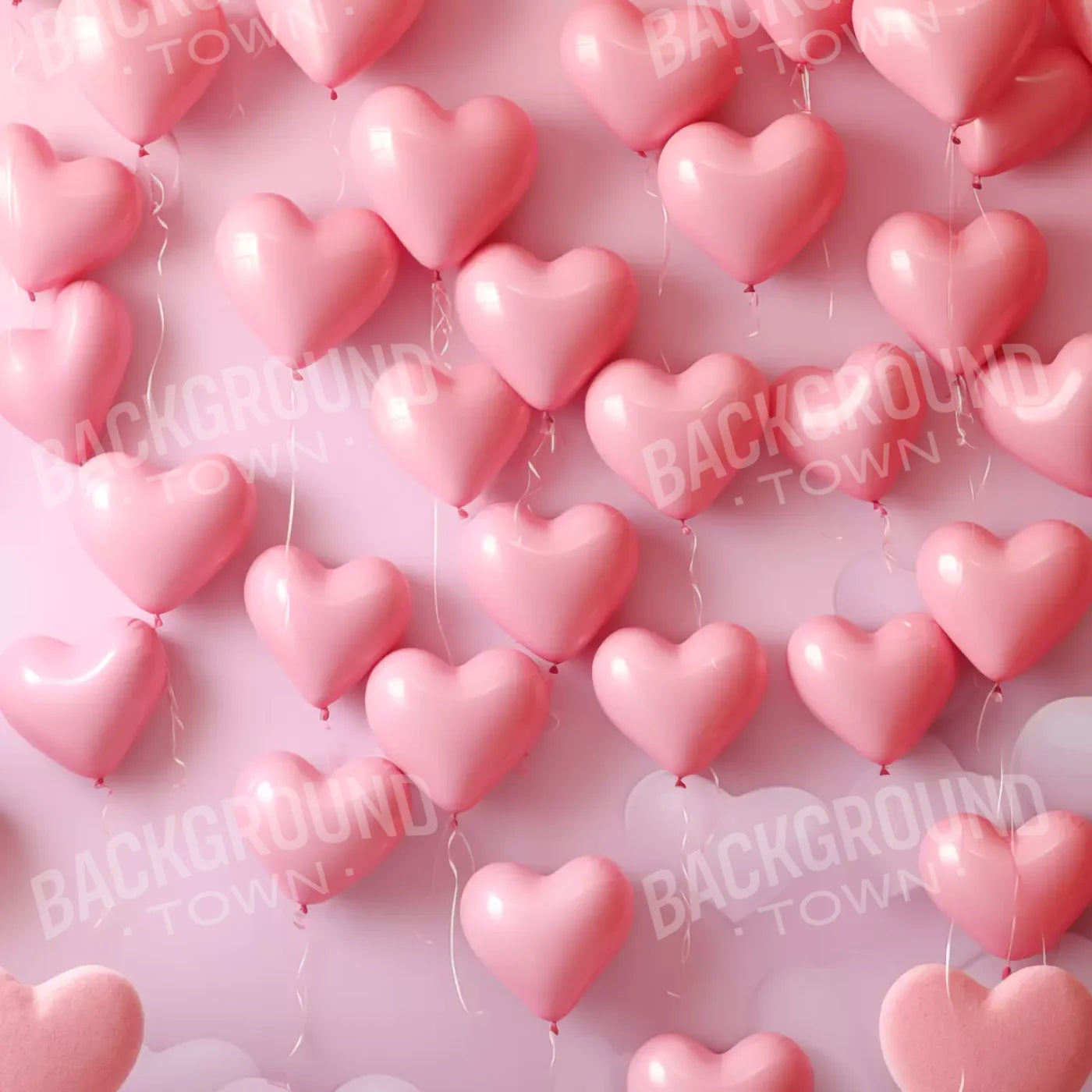 Floating Heart I 8X8 Fleece ( 96 X Inch ) Backdrop
