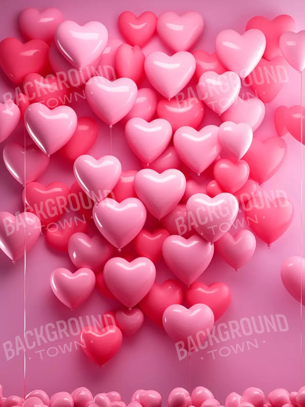 Floating Heart Ii 5X68 Fleece ( 60 X 80 Inch ) Backdrop