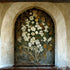 Beige Floral Backdrop for Photography