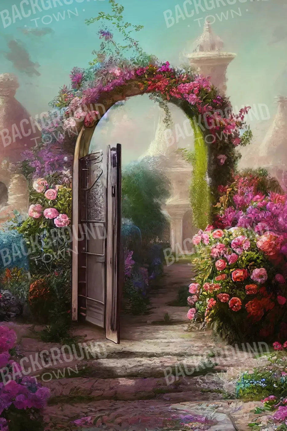 Floral Arch Lll 5X8 Ultracloth ( 60 X 96 Inch ) Backdrop