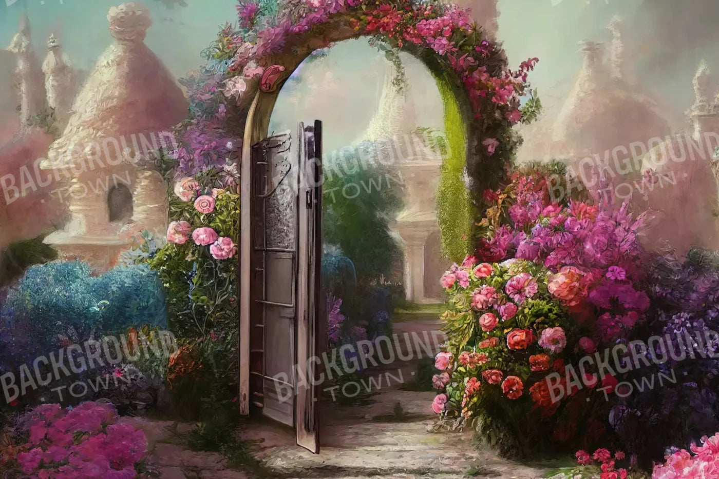 Floral Arch Lll 8X5 Ultracloth ( 96 X 60 Inch ) Backdrop