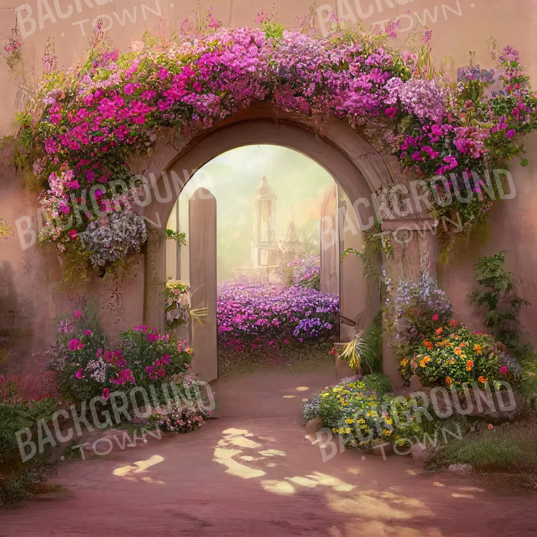 Floral Archway Ll 10X10 Ultracloth ( 120 X Inch ) Backdrop