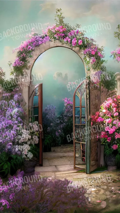Floral Archway 8X14 Ultracloth ( 96 X 168 Inch ) Backdrop