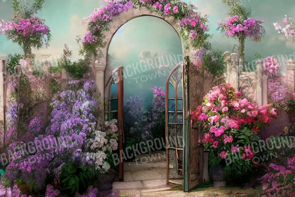 Floral Archway 8X5 Ultracloth ( 96 X 60 Inch ) Backdrop