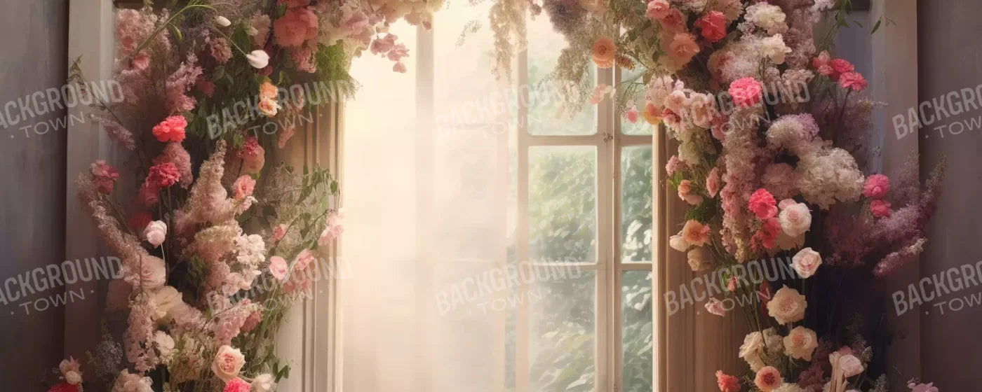 Floral Archway H 20’X8’ Ultracloth (240 X 96 Inch) Backdrop