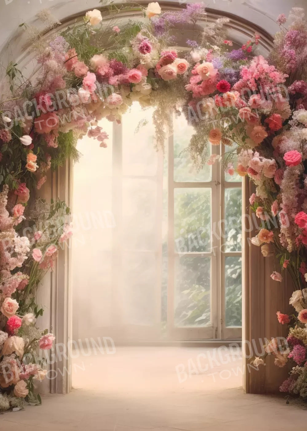 Floral Archway H 5’X7’ Ultracloth (60 X 84 Inch) Backdrop