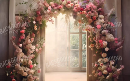 Floral Archway H 8’X5’ Ultracloth (96 X 60 Inch) Backdrop
