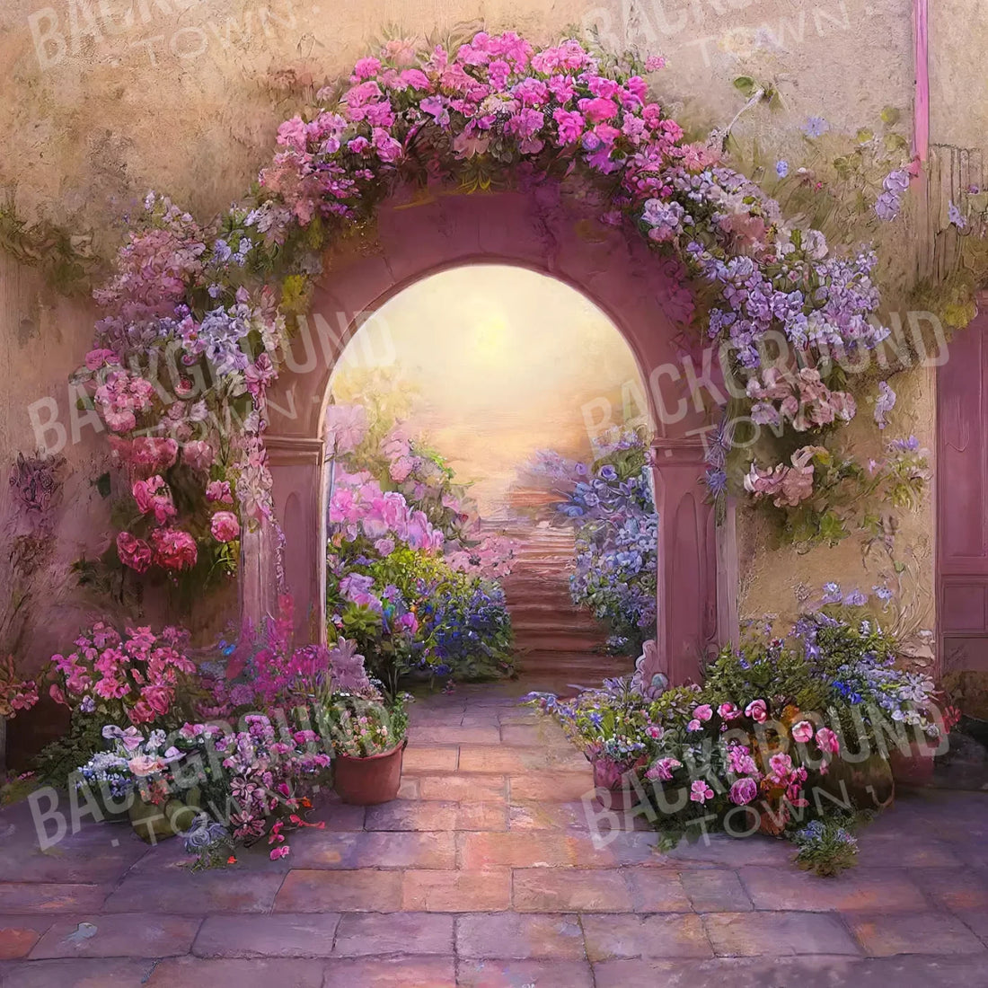 Floral Archway L 10X10 Ultracloth ( 120 X Inch ) Backdrop