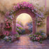 Multi-Color Floral Backdrop for Photography