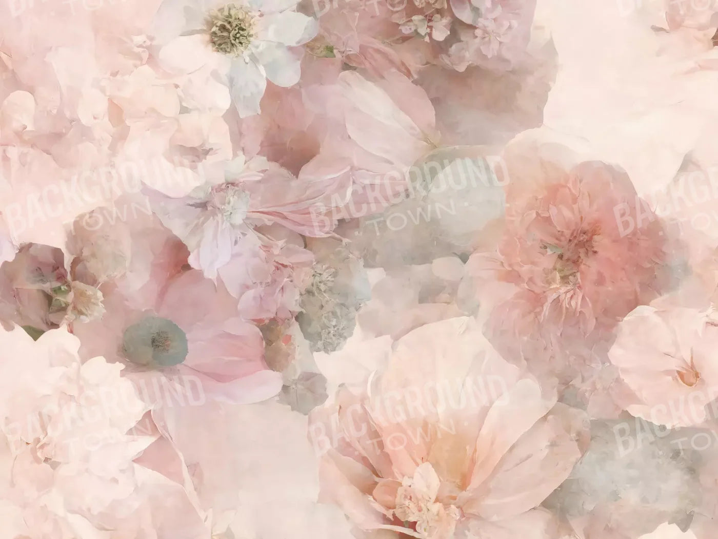 Floral Blush Ii 7X5 Ultracloth ( 84 X 60 Inch ) Backdrop