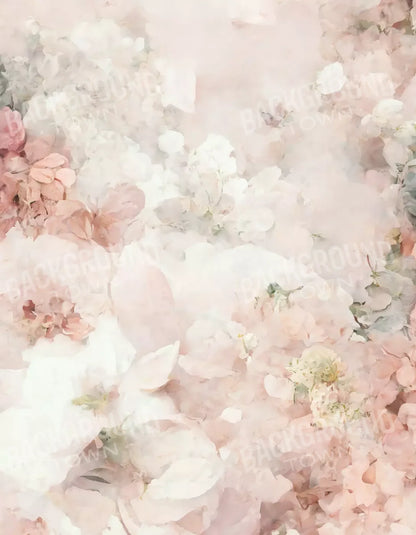 Floral Blush I 6X8 Fleece ( 72 X 96 Inch ) Backdrop