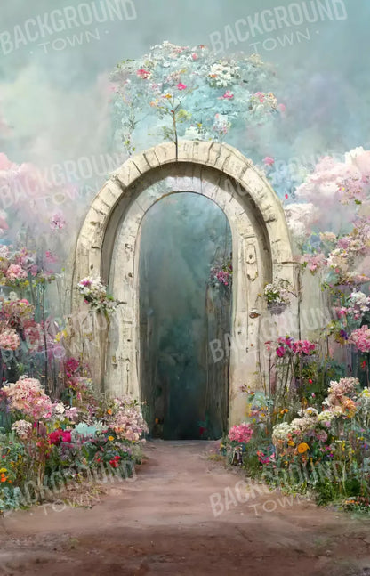 Floral Blush Arch 8X12 Ultracloth ( 96 X 144 Inch ) Backdrop