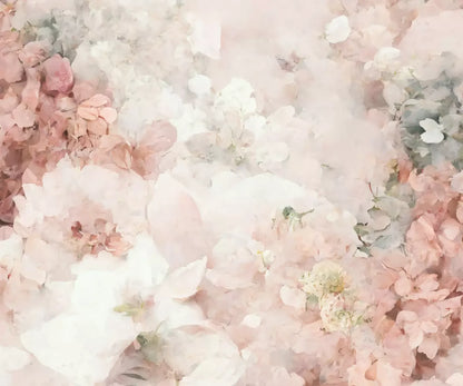 Floral Blush I 5X42 Fleece ( 60 X 50 Inch ) Backdrop