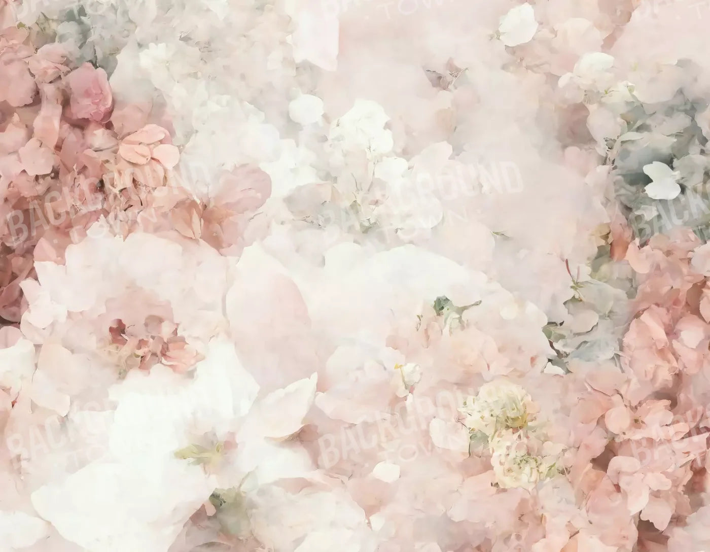 Floral Blush I 8X6 Fleece ( 96 X 72 Inch ) Backdrop
