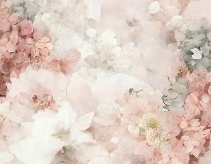 Floral Blush I 8X6 Fleece ( 96 X 72 Inch ) Backdrop