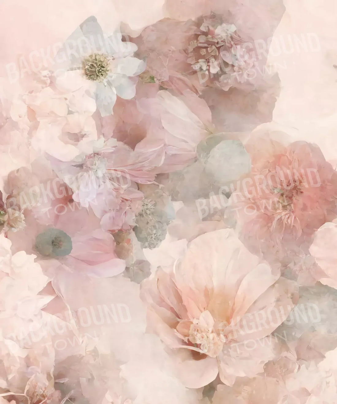 Pink Floral Backdrop for Photography