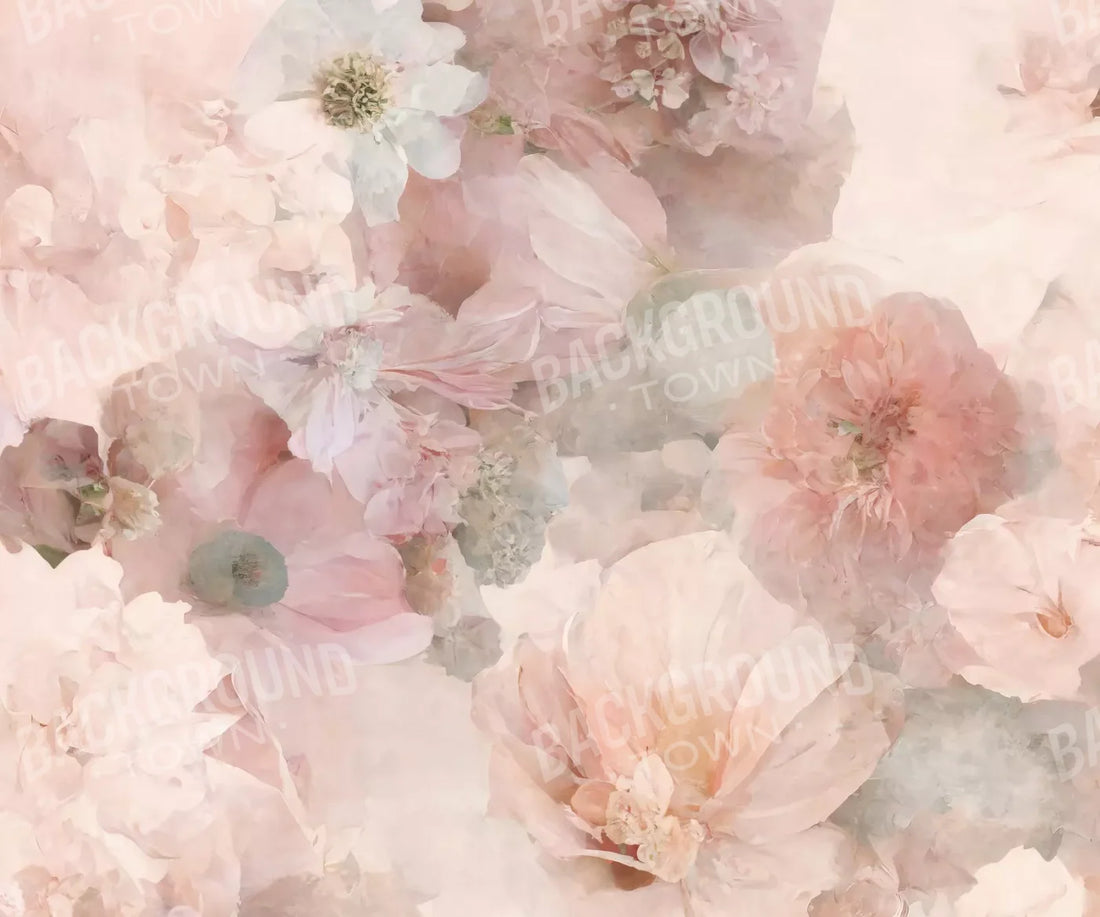 Floral Blush Ii 5X42 Fleece ( 60 X 50 Inch ) Backdrop