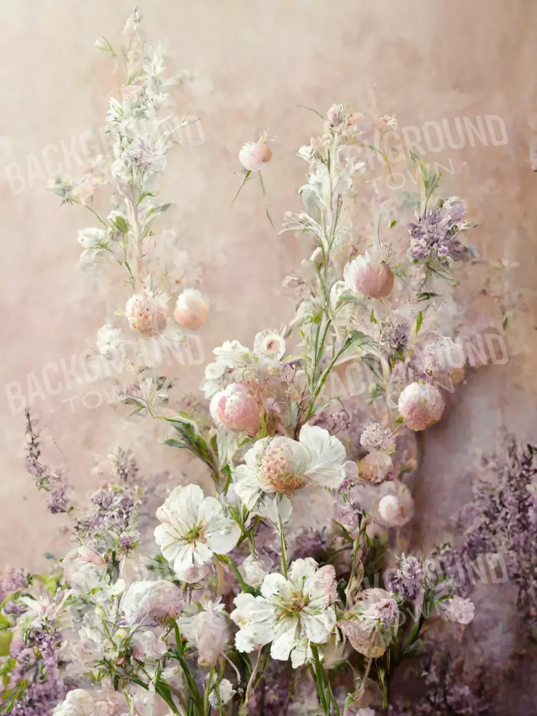 Floral Boquet 5X68 Fleece ( 60 X 80 Inch ) Backdrop