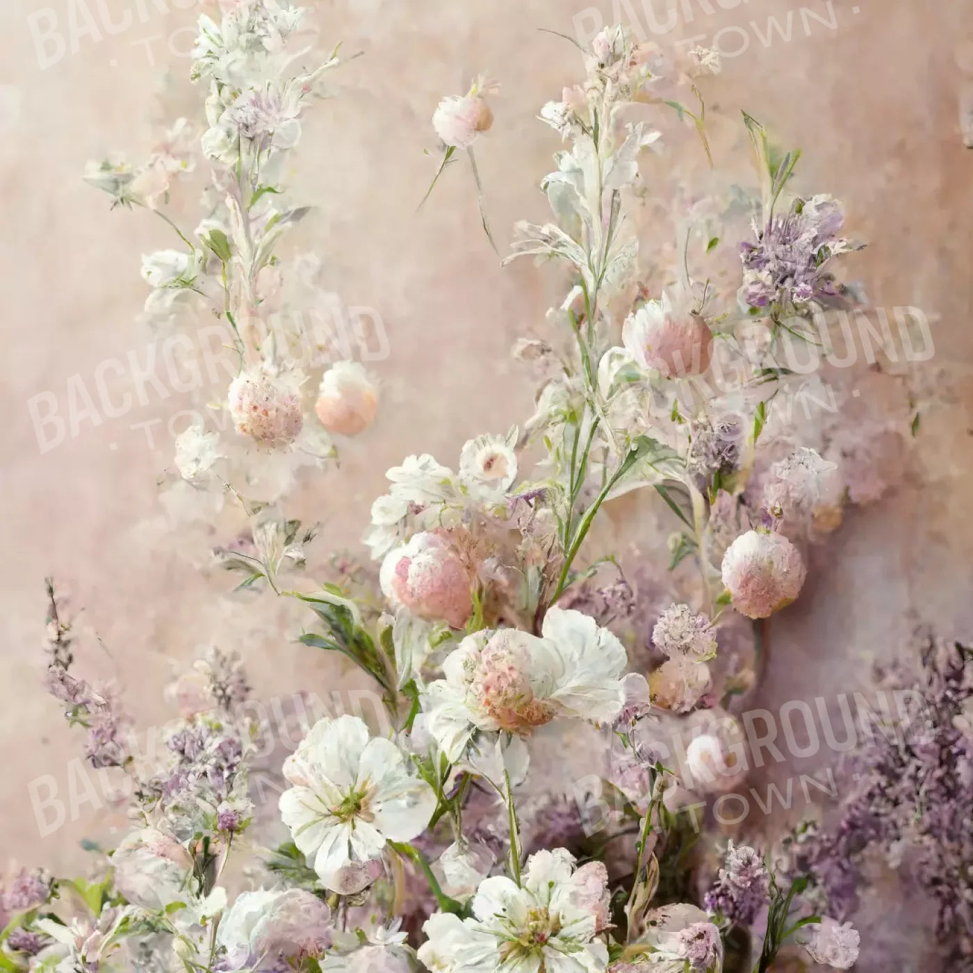 Floral Boquet 8X8 Fleece ( 96 X Inch ) Backdrop