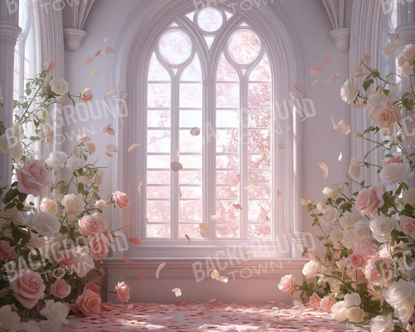 Floral Burst Window 10’x8’ Fleece (120 x 96 inch) Backdrop
