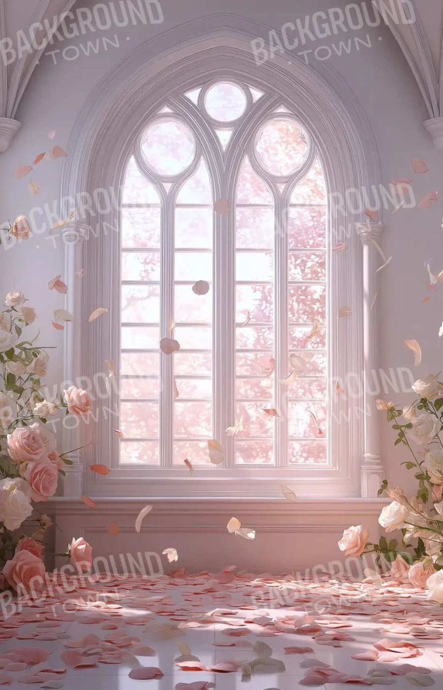 Floral Burst Window 9’x14’ UltraCloth (108 x 168 inch) Backdrop