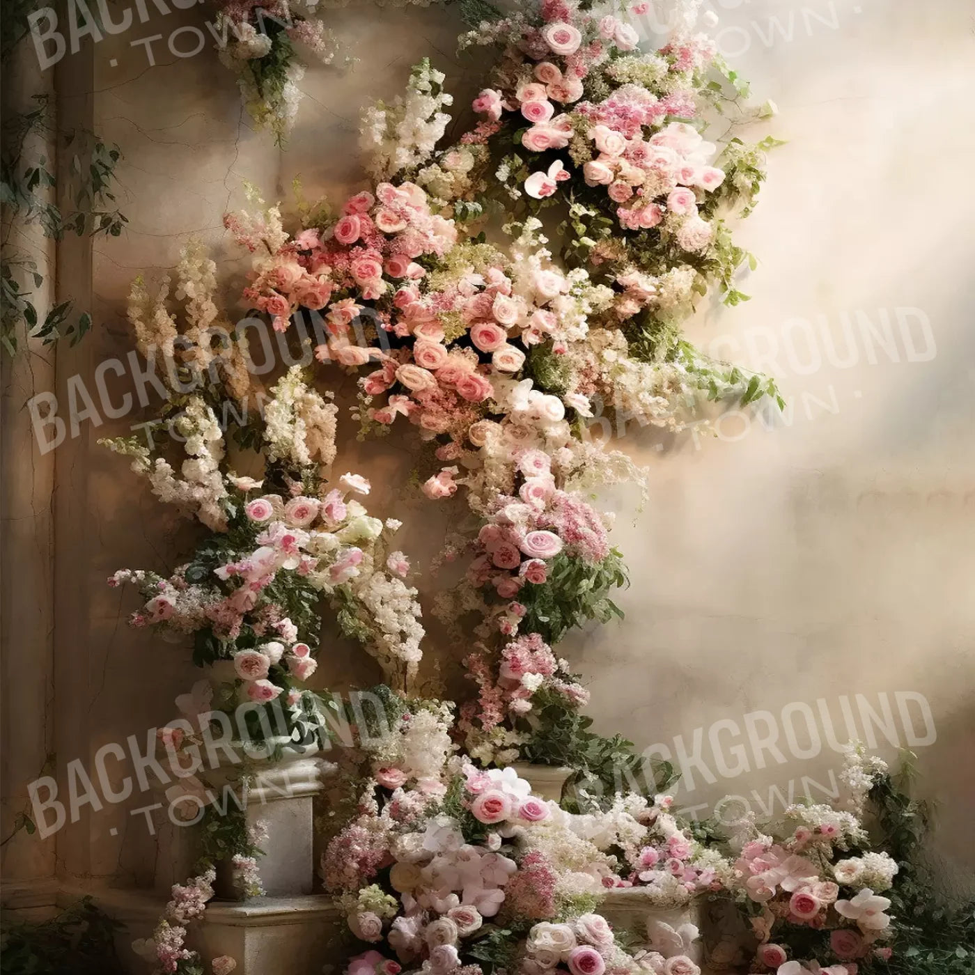 Floral Cascade I 10’X10’ Ultracloth (120 X Inch) Backdrop