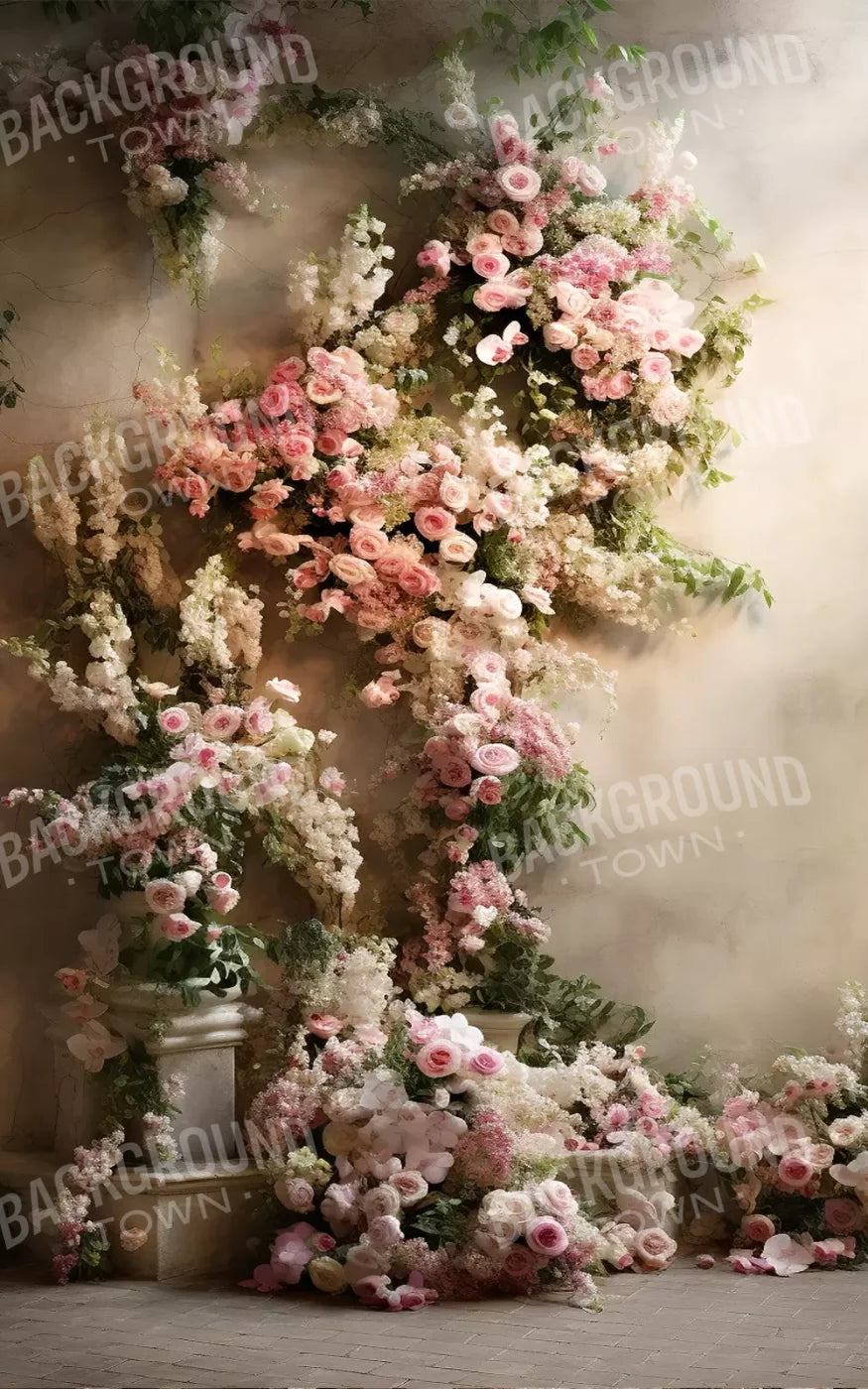 Floral Cascade I 10’X16’ Ultracloth (120 X 192 Inch) Backdrop