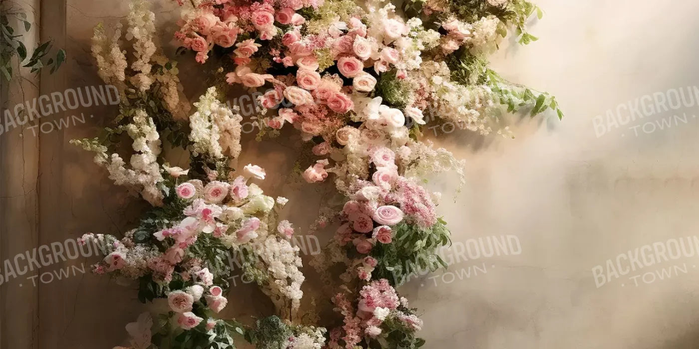 Floral Cascade I 20’X10’ Ultracloth (240 X 120 Inch) Backdrop