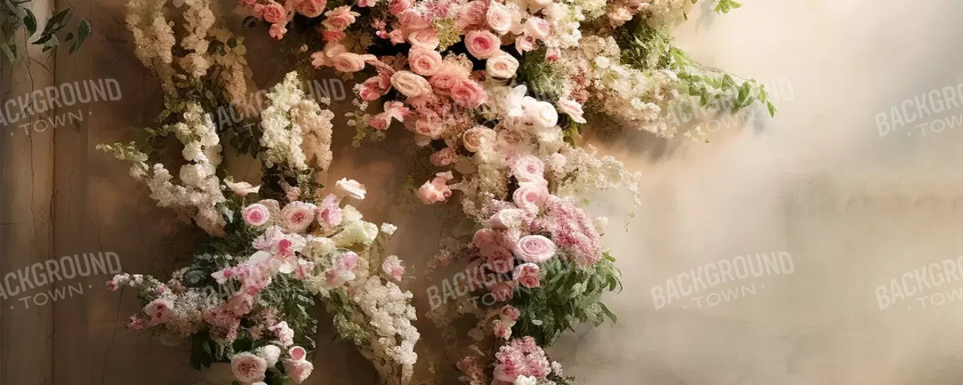 Floral Cascade I 20’X8’ Ultracloth (240 X 96 Inch) Backdrop