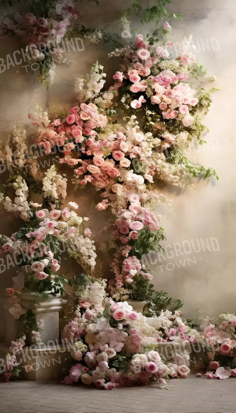 Floral Cascade I 8’X14’ Ultracloth (96 X 168 Inch) Backdrop