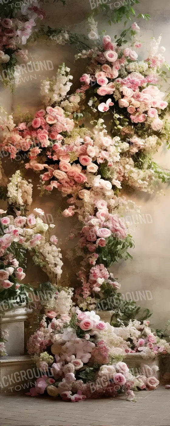 Floral Cascade I 8’X20’ Ultracloth (96 X 240 Inch) Backdrop