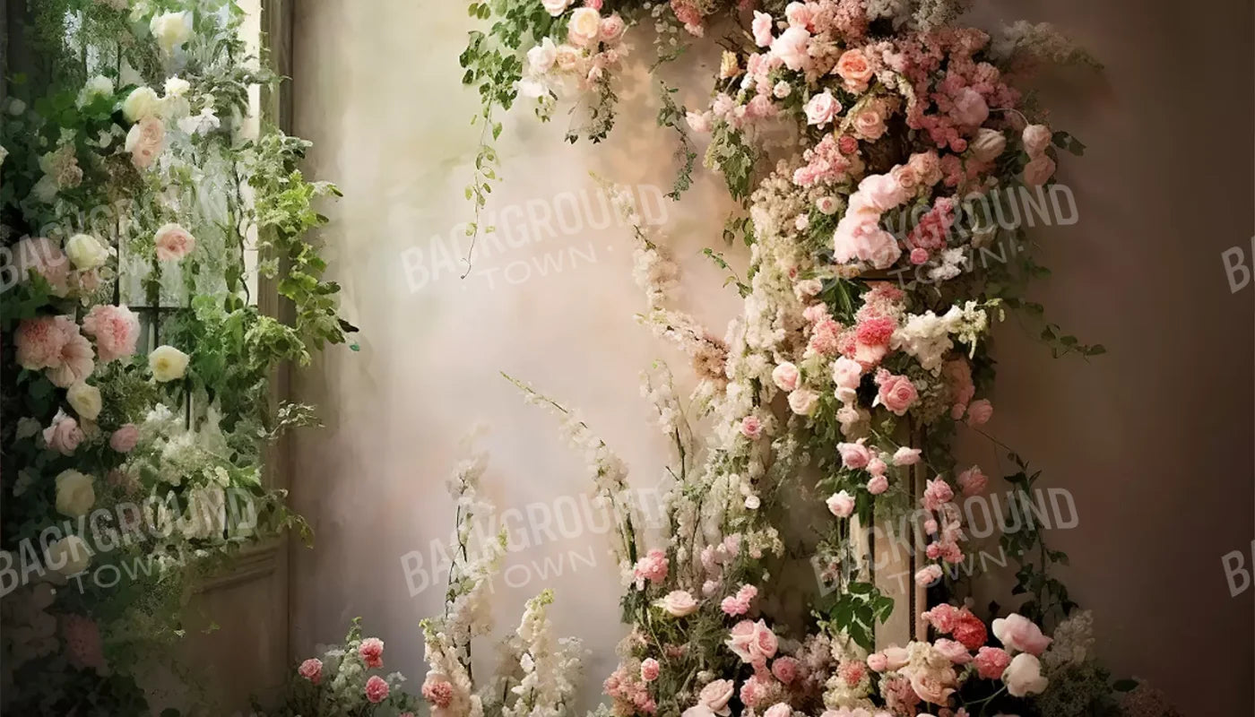 Floral Cascade Ii 14’X8’ Ultracloth (168 X 96 Inch) Backdrop