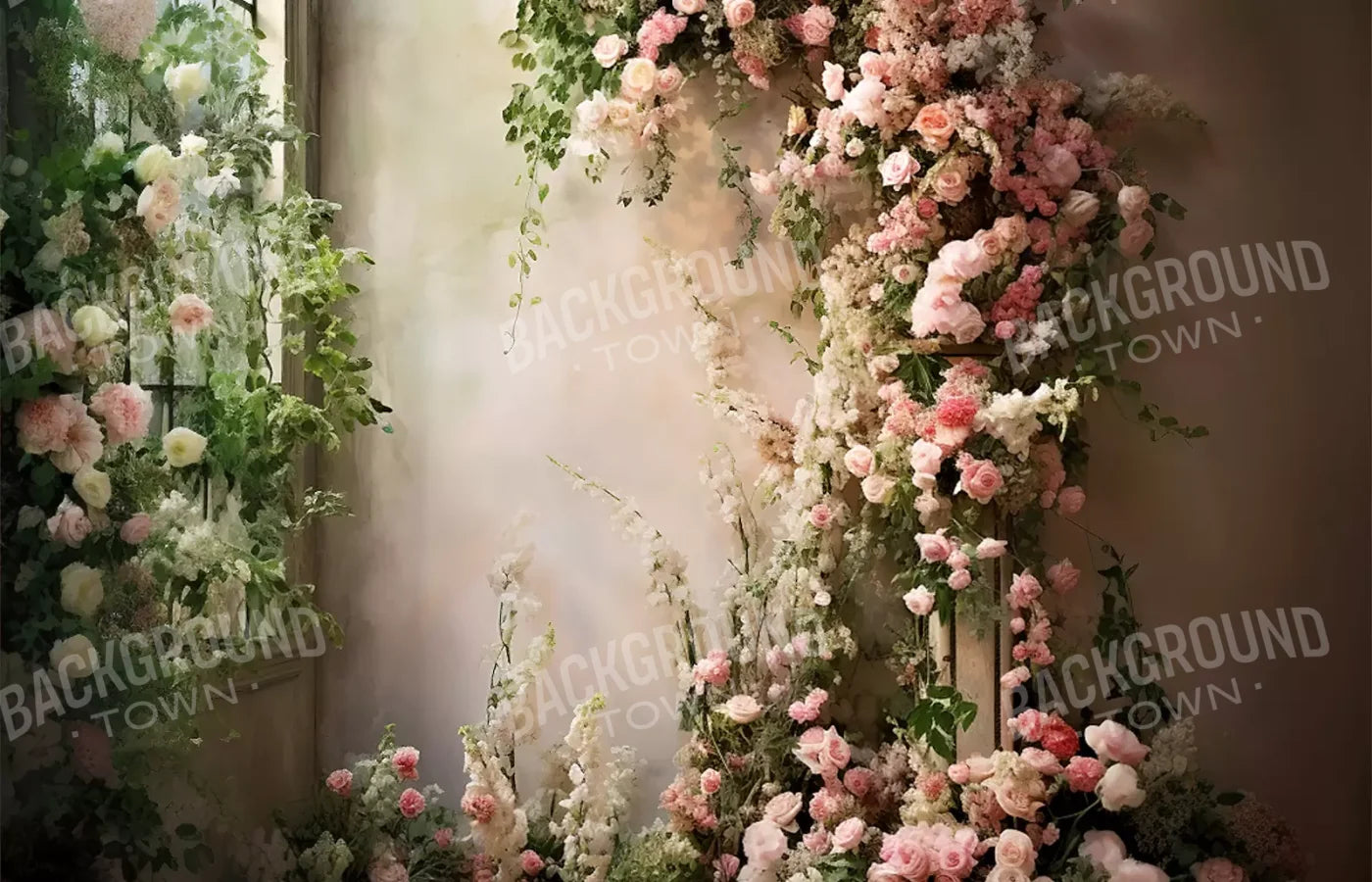 Floral Cascade Ii 14’X9’ Ultracloth (168 X 108 Inch) Backdrop