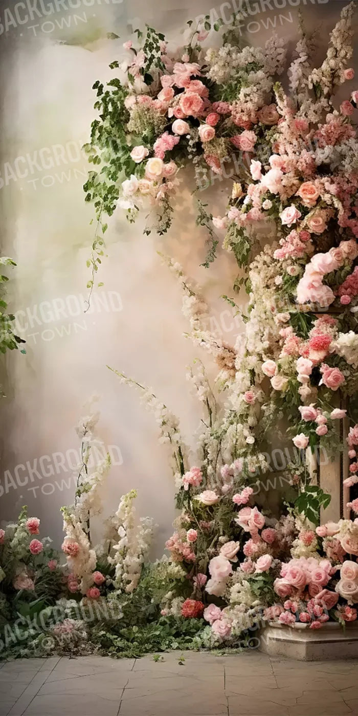 Floral Cascade Ii 8’X16’ Ultracloth (96 X 192 Inch) Backdrop
