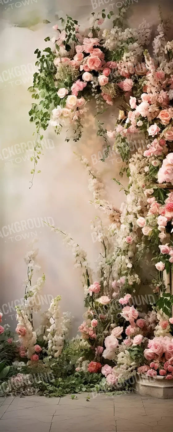 Floral Cascade Ii 8’X20’ Ultracloth (96 X 240 Inch) Backdrop