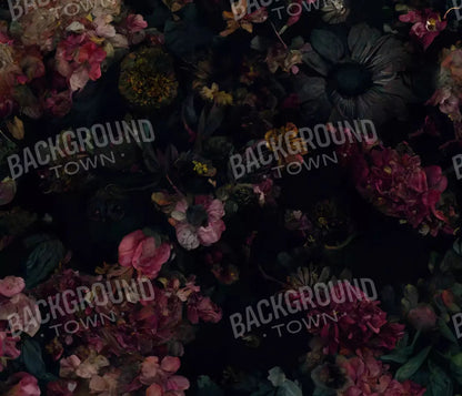 Floral Dark I 12X10 Ultracloth ( 144 X 120 Inch ) Backdrop