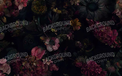 Floral Dark I 14X9 Ultracloth ( 168 X 108 Inch ) Backdrop