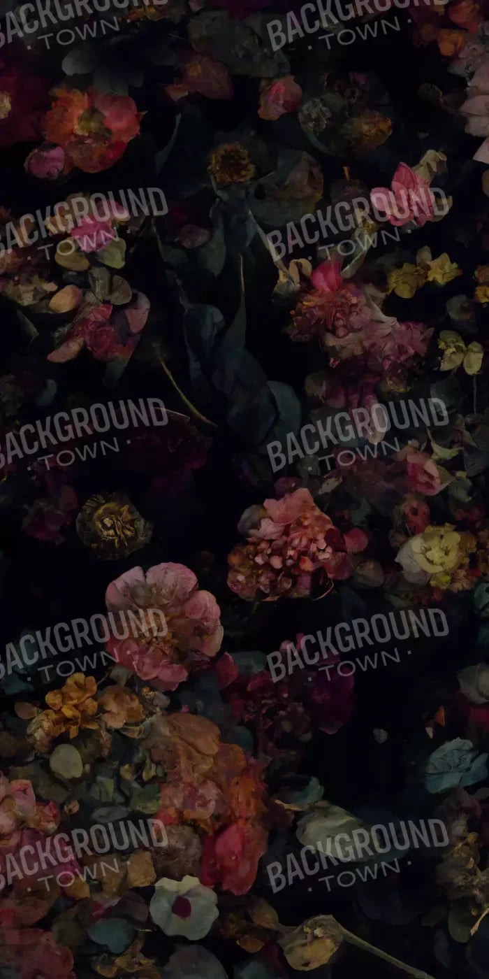 Floral Dark Ii 10X20 Ultracloth ( 120 X 240 Inch ) Backdrop