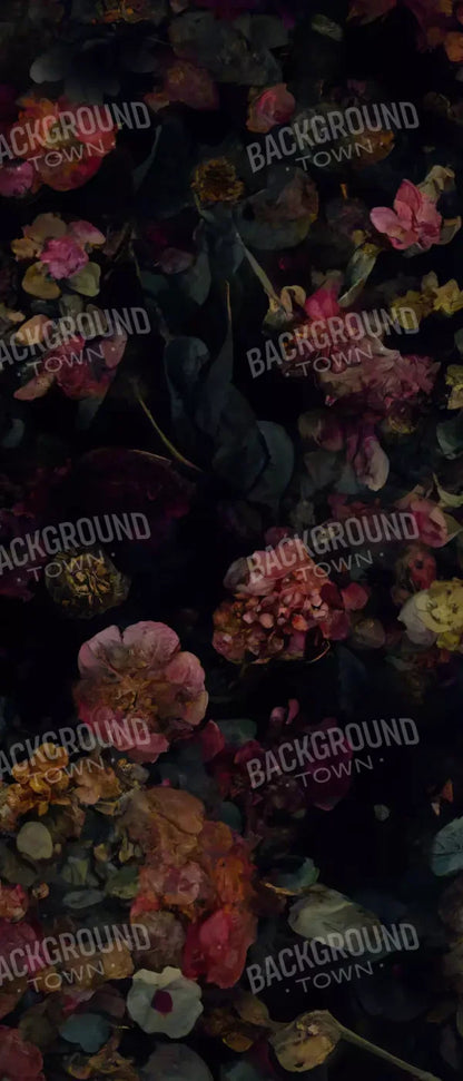 Floral Dark Ii 5X12 Ultracloth For Westcott X-Drop ( 60 X 144 Inch ) Backdrop