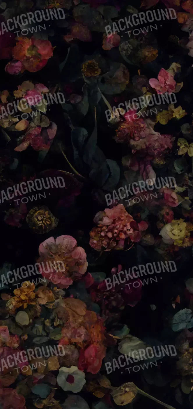 Floral Dark Ii 8X16 Ultracloth ( 96 X 192 Inch ) Backdrop
